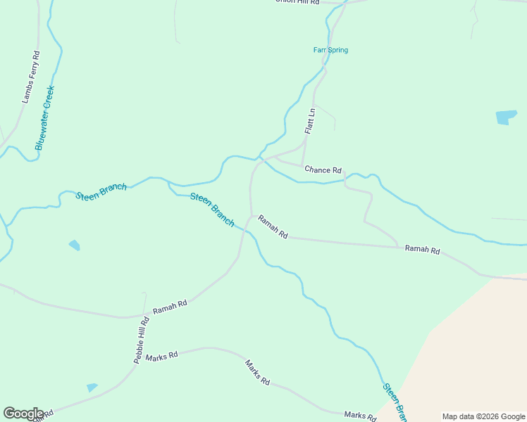 map of restaurants, bars, coffee shops, grocery stores, and more near 212 Ramah Road in Leoma