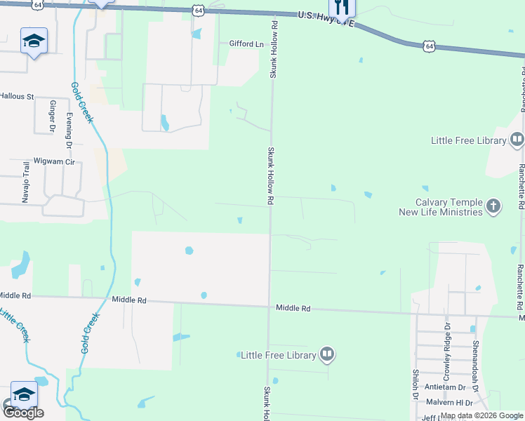 map of restaurants, bars, coffee shops, grocery stores, and more near 1 Starr Lane in Conway