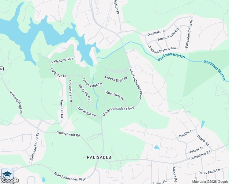 map of restaurants, bars, coffee shops, grocery stores, and more near 15928 Vale Ridge Drive in Charlotte