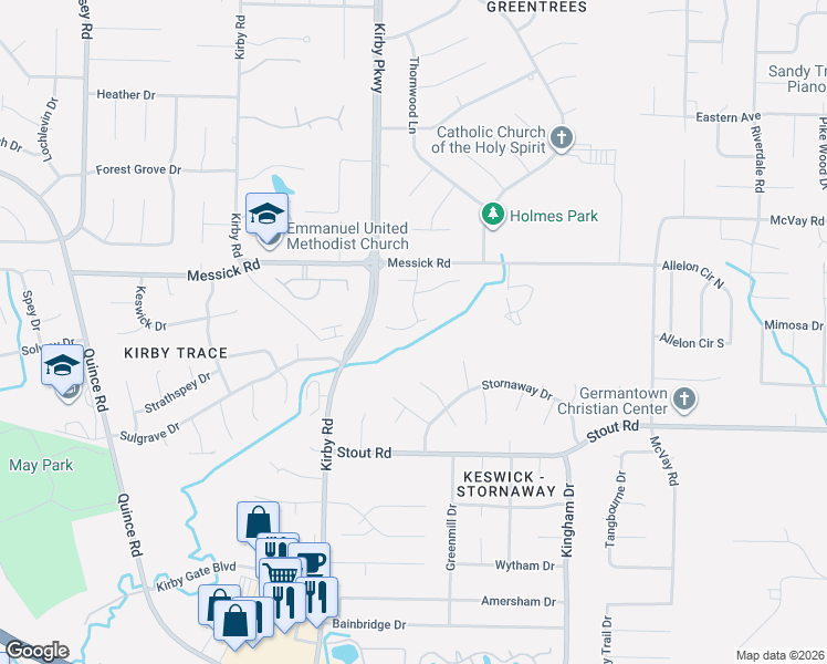 map of restaurants, bars, coffee shops, grocery stores, and more near in Memphis