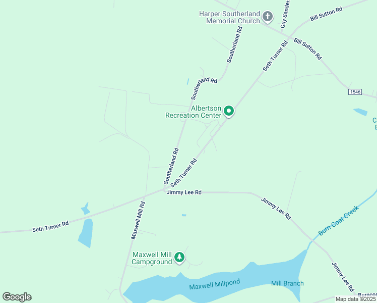 map of restaurants, bars, coffee shops, grocery stores, and more near 653 Seth Turner Road in Albertson