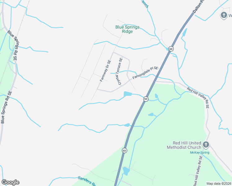 map of restaurants, bars, coffee shops, grocery stores, and more near 305 Farmingdale Place Southeast in Cleveland