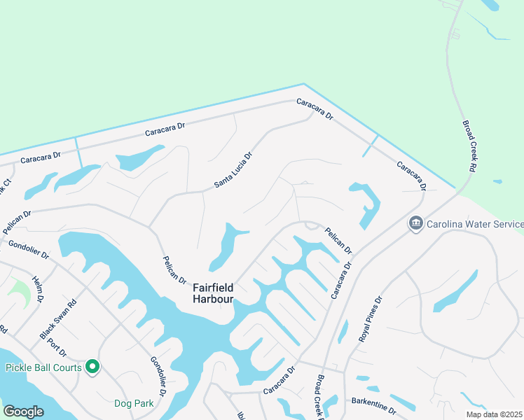 map of restaurants, bars, coffee shops, grocery stores, and more near 1304 Mona Passage Court in New Bern