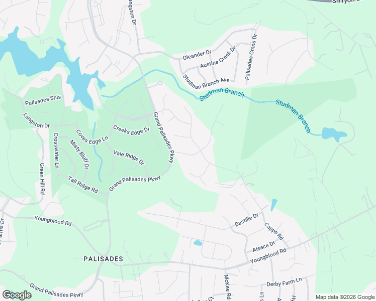 map of restaurants, bars, coffee shops, grocery stores, and more near 14718 Grand Palisades Parkway in Charlotte