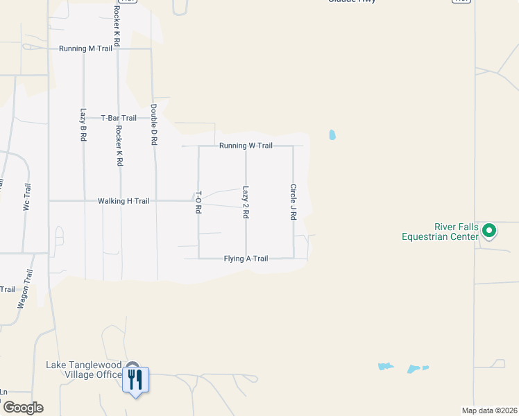 map of restaurants, bars, coffee shops, grocery stores, and more near 12273-12301 Lazy 2 Rd in Amarillo