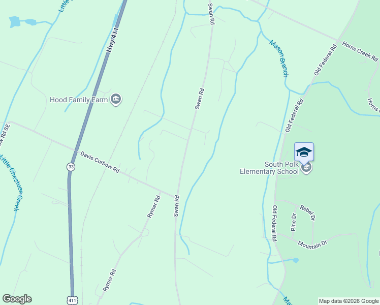 map of restaurants, bars, coffee shops, grocery stores, and more near 1508 Swan Road in Old Fort