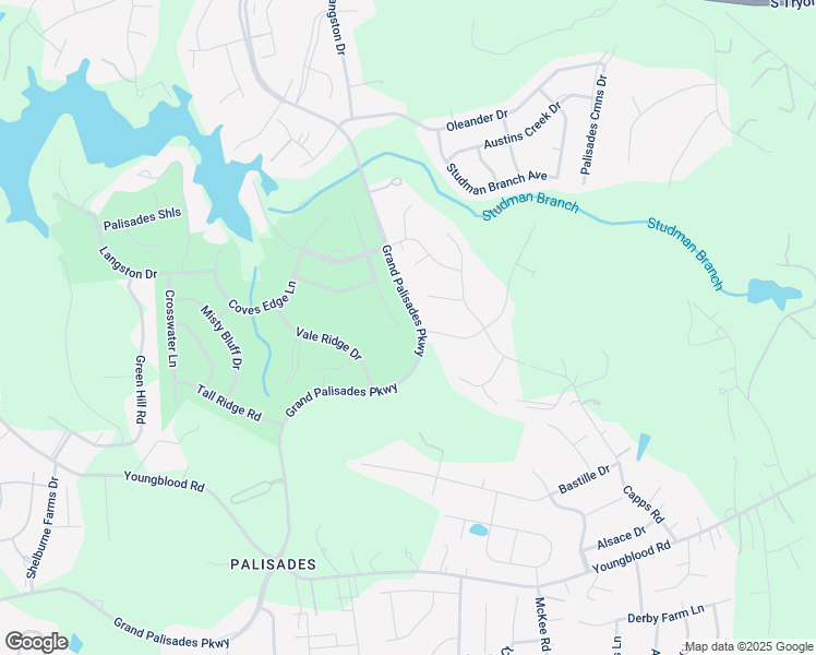 map of restaurants, bars, coffee shops, grocery stores, and more near 14804 High Bluff Court in Charlotte