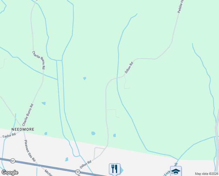 map of restaurants, bars, coffee shops, grocery stores, and more near 839 Dillon Road in Michie