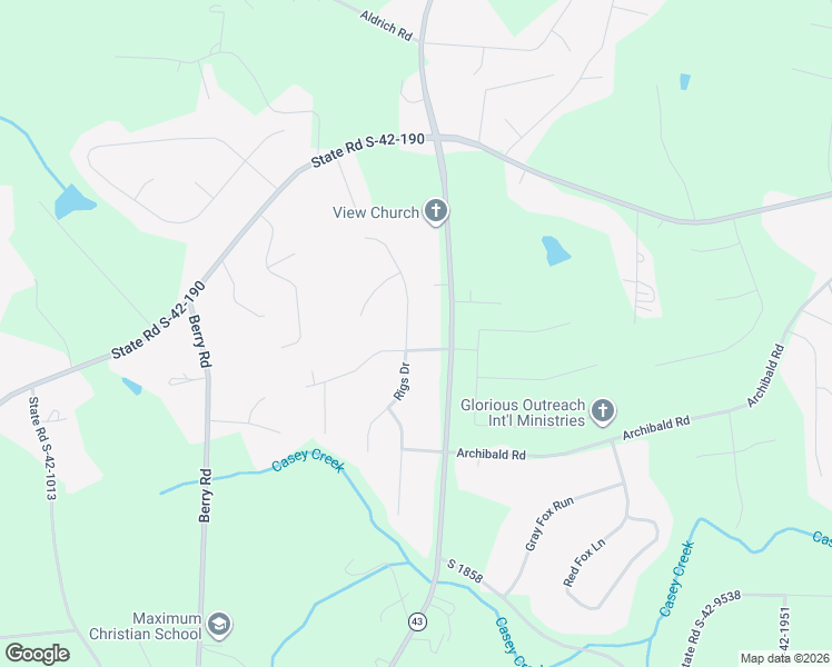 map of restaurants, bars, coffee shops, grocery stores, and more near 210 Upland View Drive in Boiling Springs