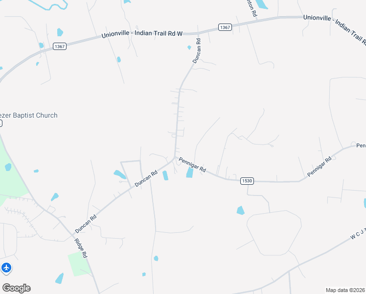 map of restaurants, bars, coffee shops, grocery stores, and more near 716 Pennigar Road in Monroe