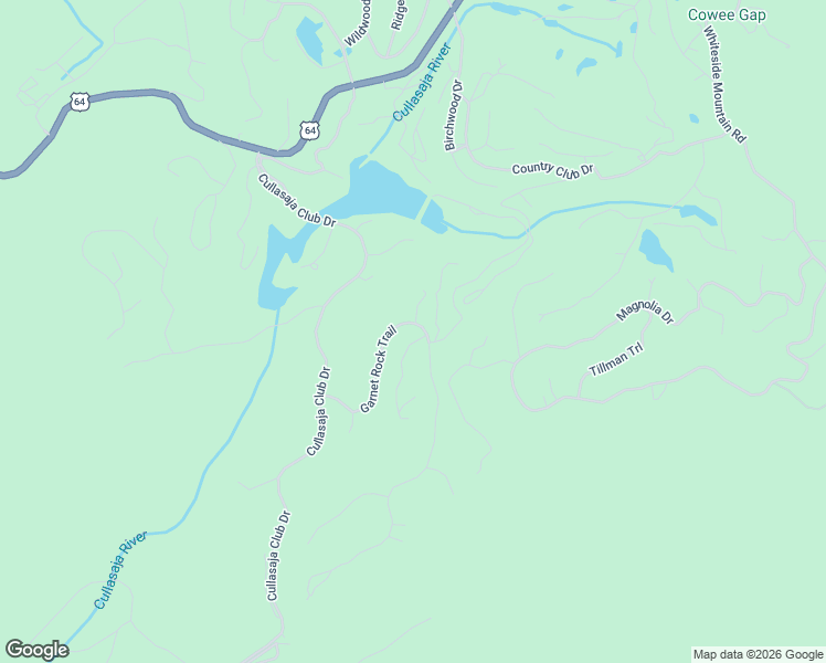 map of restaurants, bars, coffee shops, grocery stores, and more near 331 Garnet Rock Trail in Highlands