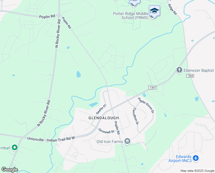 map of restaurants, bars, coffee shops, grocery stores, and more near 1804 Seefin Court in Indian Trail