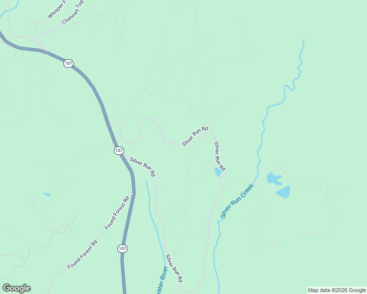 map of restaurants, bars, coffee shops, grocery stores, and more near 1852 Silver Run Road in Cashiers