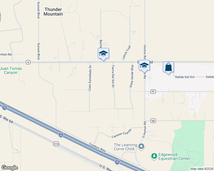 map of restaurants, bars, coffee shops, grocery stores, and more near 25 Tierra Del Sol Drive in Edgewood