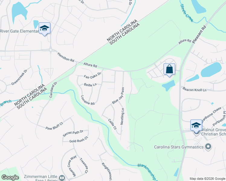 map of restaurants, bars, coffee shops, grocery stores, and more near 931 Laurel Meadow Drive in Fort Mill
