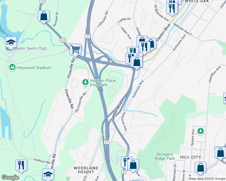 map of restaurants, bars, coffee shops, grocery stores, and more near 200 Citygreen Way in Chattanooga