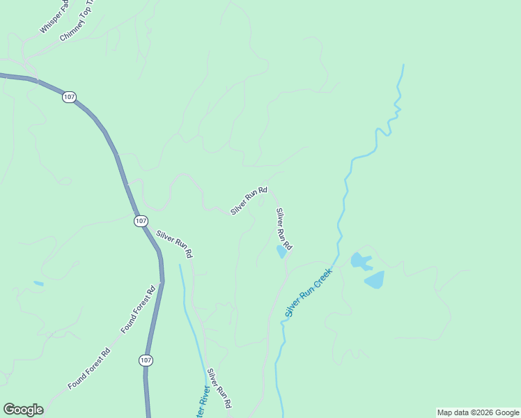 map of restaurants, bars, coffee shops, grocery stores, and more near 1783 Silver Run Road in Cashiers