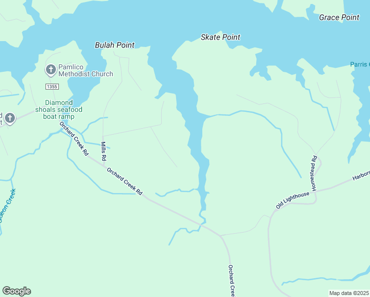 map of restaurants, bars, coffee shops, grocery stores, and more near 385 Tar Creek Road in Oriental