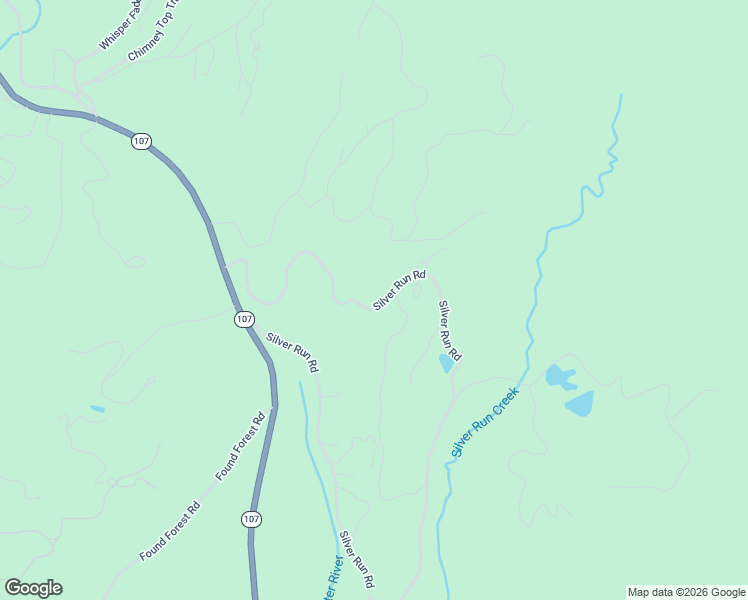 map of restaurants, bars, coffee shops, grocery stores, and more near 1852 Silver Run Road in Cashiers