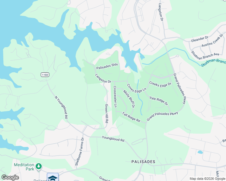 map of restaurants, bars, coffee shops, grocery stores, and more near 17405 Langston Drive in Uninc