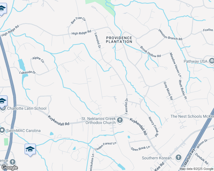 map of restaurants, bars, coffee shops, grocery stores, and more near 5042 Carillon Way in Charlotte