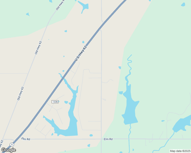 map of restaurants, bars, coffee shops, grocery stores, and more near 2145 N2950 Road in Blanchard