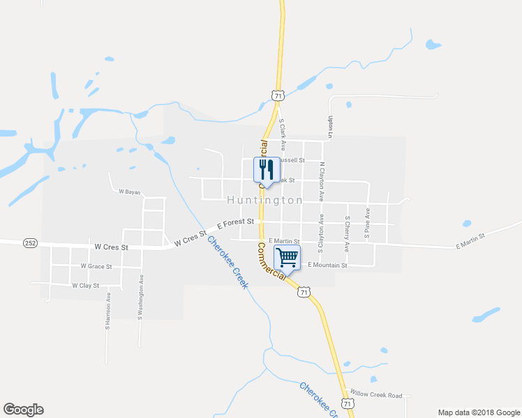 map of restaurants, bars, coffee shops, grocery stores, and more near 141 Commercial in Huntington