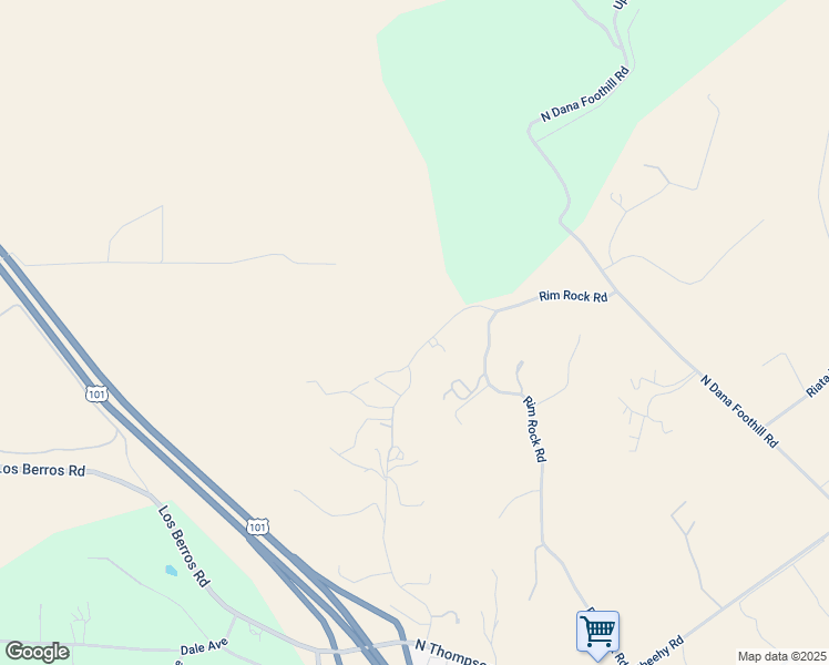 map of restaurants, bars, coffee shops, grocery stores, and more near 333 Broken Arrow Road in Nipomo