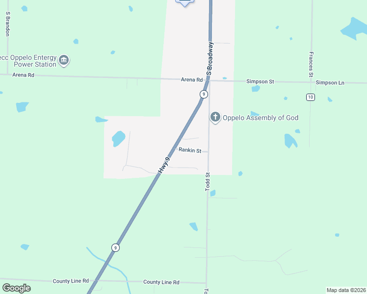 map of restaurants, bars, coffee shops, grocery stores, and more near 9 Rankin Street in Oppelo
