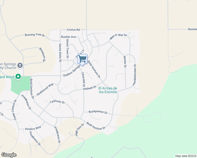 map of restaurants, bars, coffee shops, grocery stores, and more near 18041 Bold Venture Drive in Tehachapi