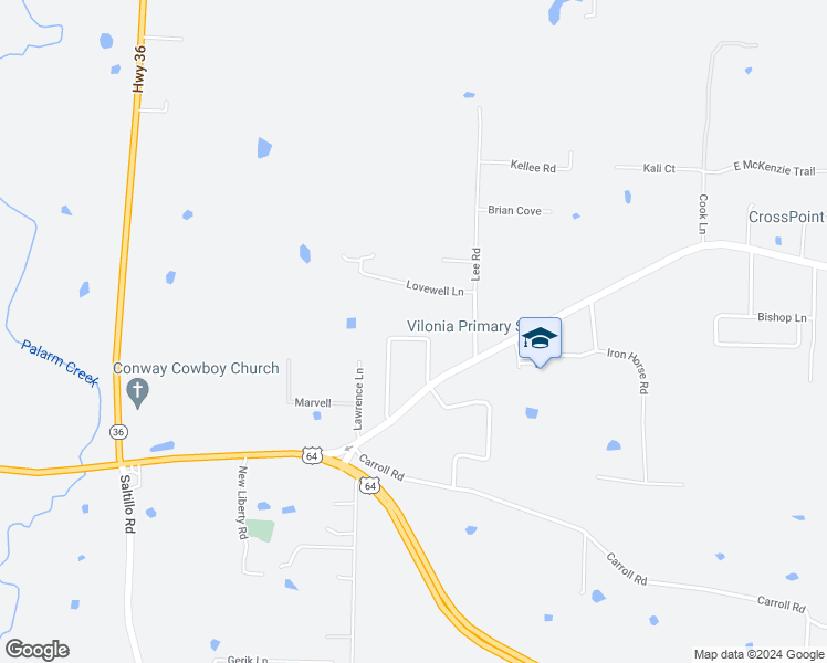 map of restaurants, bars, coffee shops, grocery stores, and more near 21 Liberty Loop in Conway