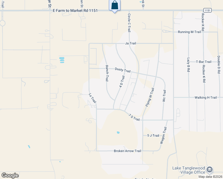 map of restaurants, bars, coffee shops, grocery stores, and more near 12132 4 D Trail in Amarillo