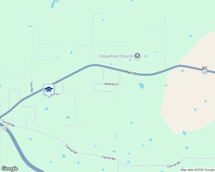 map of restaurants, bars, coffee shops, grocery stores, and more near 6 Bishop Lane in Conway