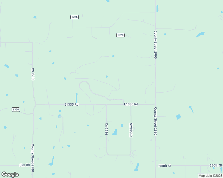 map of restaurants, bars, coffee shops, grocery stores, and more near 2466 County Road 1335 in Blanchard