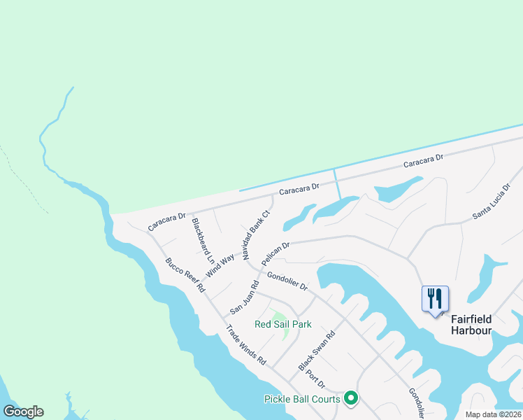 map of restaurants, bars, coffee shops, grocery stores, and more near 807 Navidad Bank Court in New Bern