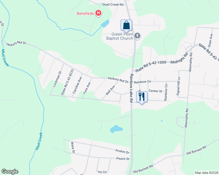 map of restaurants, bars, coffee shops, grocery stores, and more near 261 State Road S-42-8239 in Inman