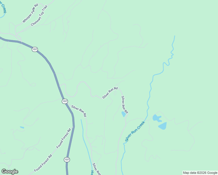 map of restaurants, bars, coffee shops, grocery stores, and more near 1783 Silver Run Road in Cashiers