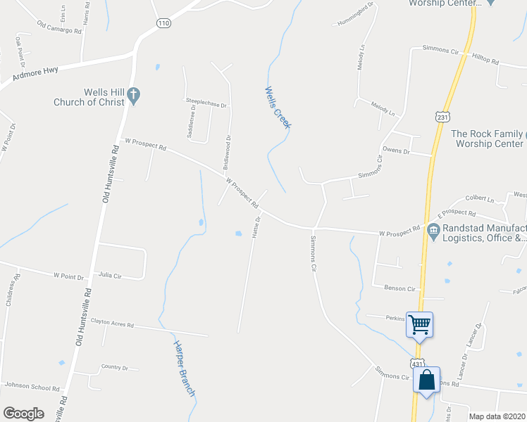 map of restaurants, bars, coffee shops, grocery stores, and more near 50 West Prospect Road in Fayetteville