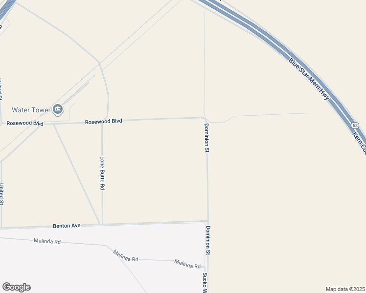 map of restaurants, bars, coffee shops, grocery stores, and more near Rosewood Boulevard in Mojave