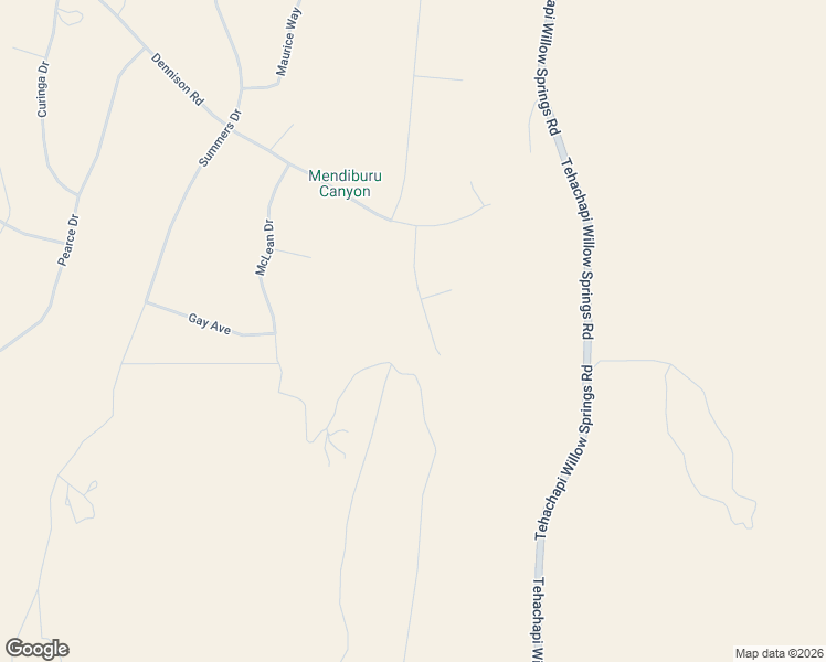 map of restaurants, bars, coffee shops, grocery stores, and more near Mendiburu Canyon Road in Tehachapi