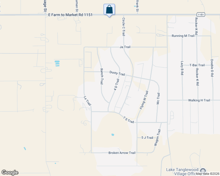 map of restaurants, bars, coffee shops, grocery stores, and more near 12132 4 D Trail in Amarillo