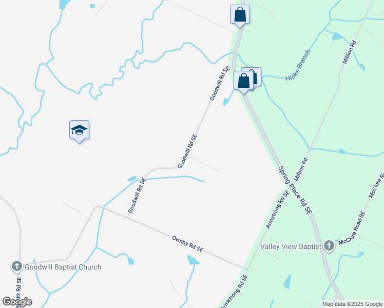 map of restaurants, bars, coffee shops, grocery stores, and more near 310-400 Goodwill Road Southeast in Cleveland