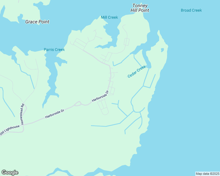 map of restaurants, bars, coffee shops, grocery stores, and more near 365 Harborside Drive in Oriental