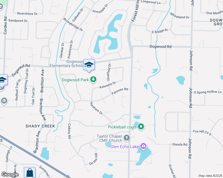 map of restaurants, bars, coffee shops, grocery stores, and more near 9039 Ashmere Drive in Germantown
