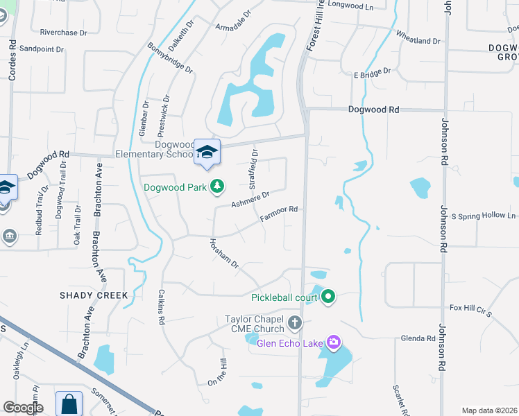 map of restaurants, bars, coffee shops, grocery stores, and more near 9039 Ashmere Drive in Germantown