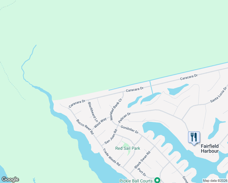 map of restaurants, bars, coffee shops, grocery stores, and more near 2208 Caracara Drive in New Bern
