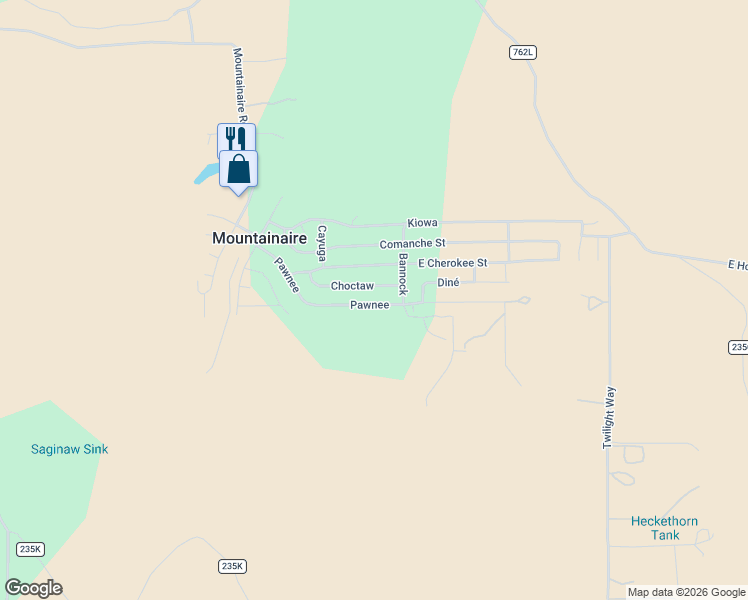 map of restaurants, bars, coffee shops, grocery stores, and more near 397 East Choctaw Street in Flagstaff
