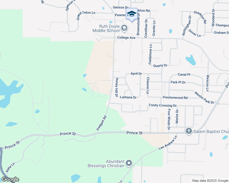 map of restaurants, bars, coffee shops, grocery stores, and more near 335 Honey Hill Drive in Conway