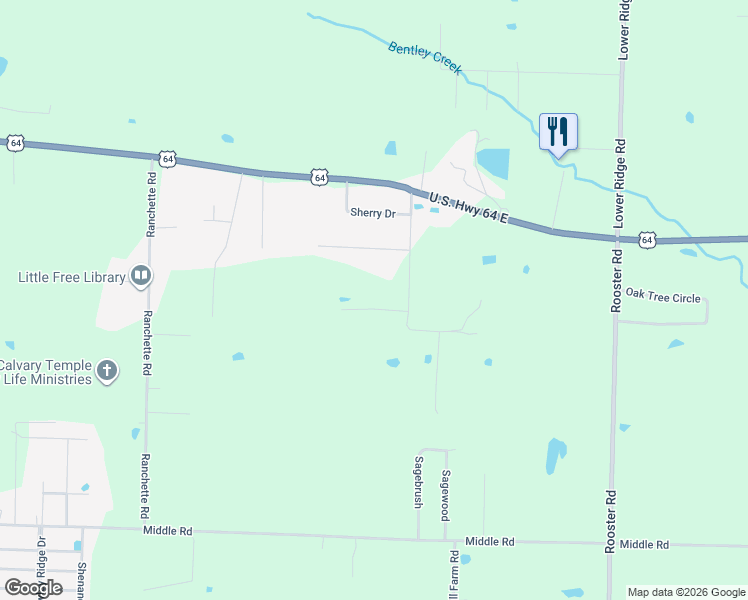 map of restaurants, bars, coffee shops, grocery stores, and more near 10 Towering Oaks Drive in Conway