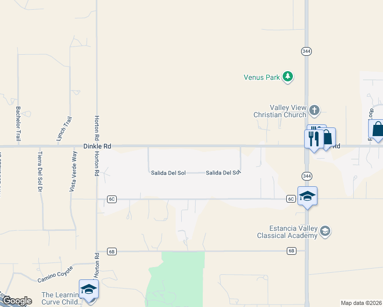 map of restaurants, bars, coffee shops, grocery stores, and more near 240 Dinkle Road in Edgewood